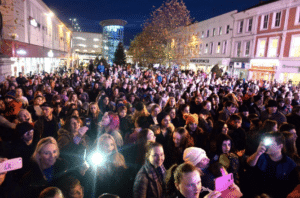 Blackburn Comes Alive Christmas Lights switch on